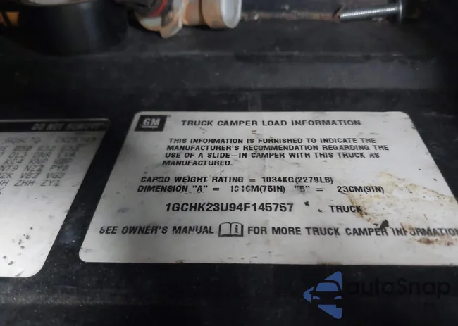 1GCHK23U94F145757: 43219427