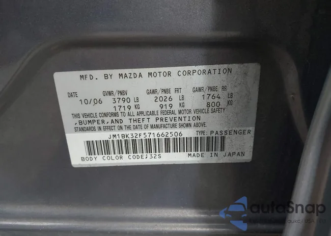 JM1BK32F571662506: 43219959