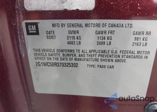 2G1WC58R379325302: 43220204