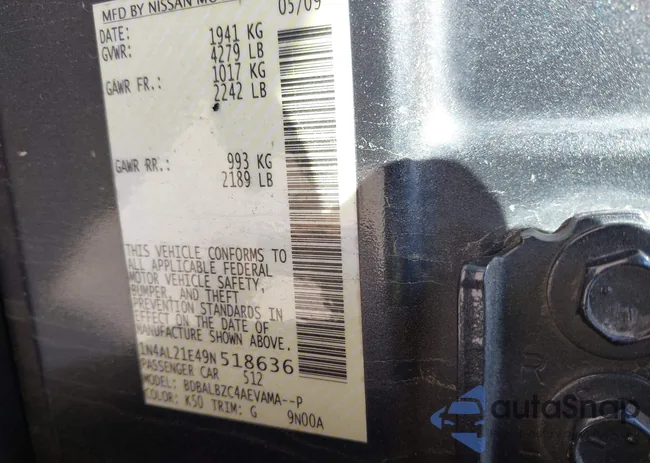 1N4AL21E49N518636: 43220205