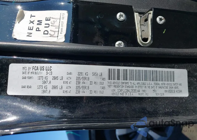 1C4PJLDB4LD535144: 43219645