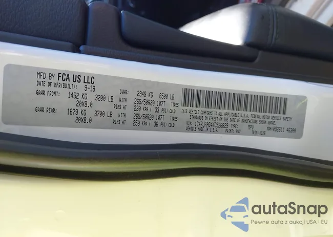 1C4RJFAG4KC526829: 43219708