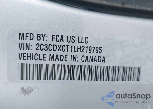 2C3CDXCT1LH219795: 43219762