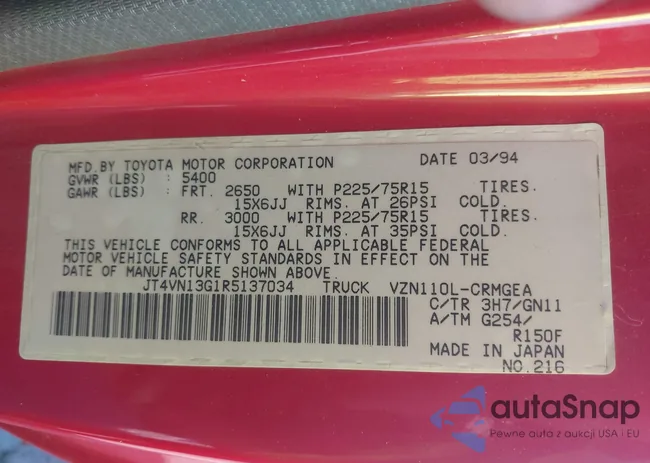 JT4VN13G1R5137034: 43219853