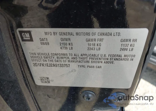 2G1FK1EJ2A9133757: 43220950