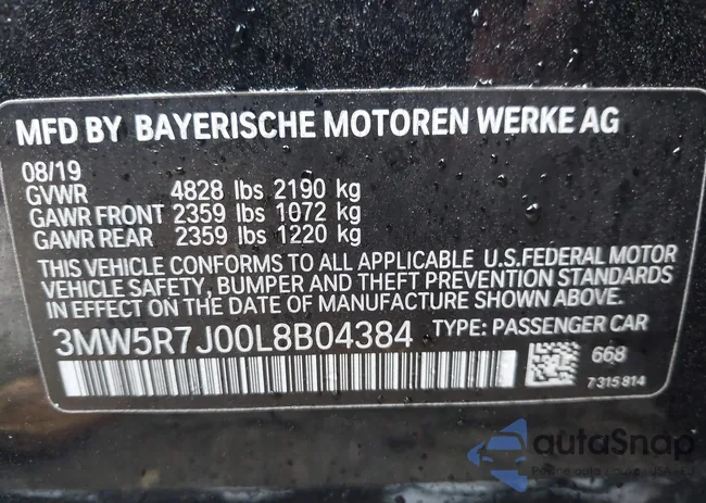 3MW5R7J00L8B04384: 43221493