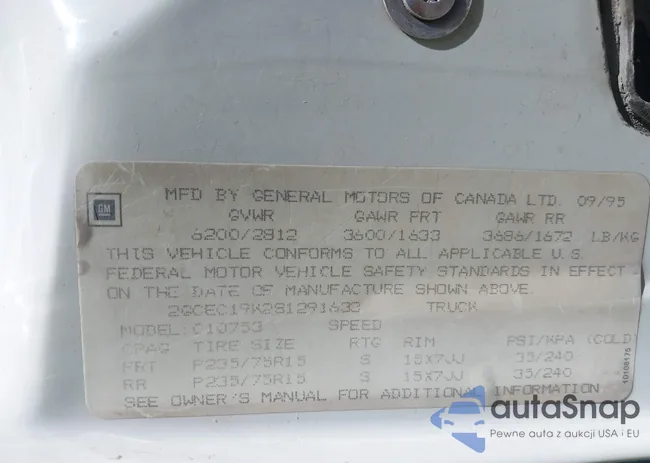 2GCEC19K2S1291633: 43220659