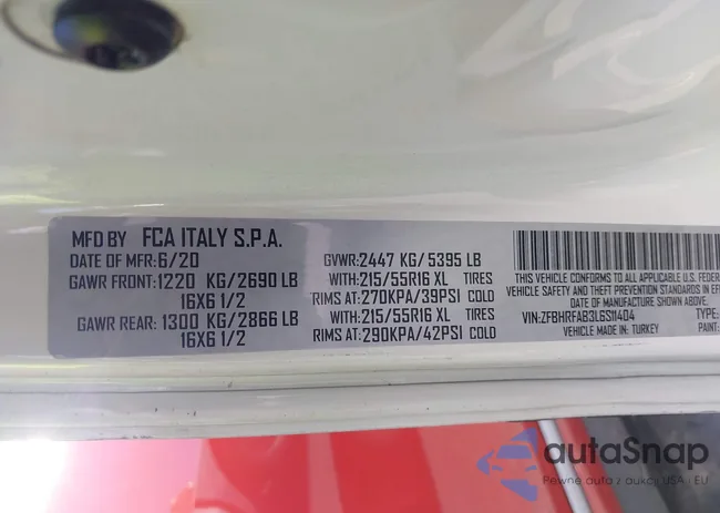 ZFBHRFAB3L6S11404: 43220668