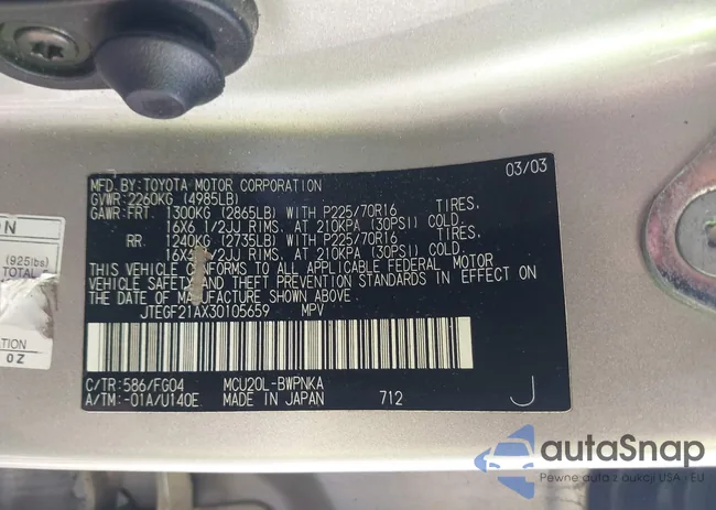 JTEGF21AX30105659: 43221877