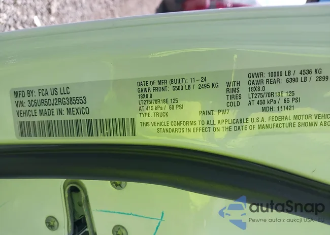 3C6UR5DJ2RG385553: 43221904