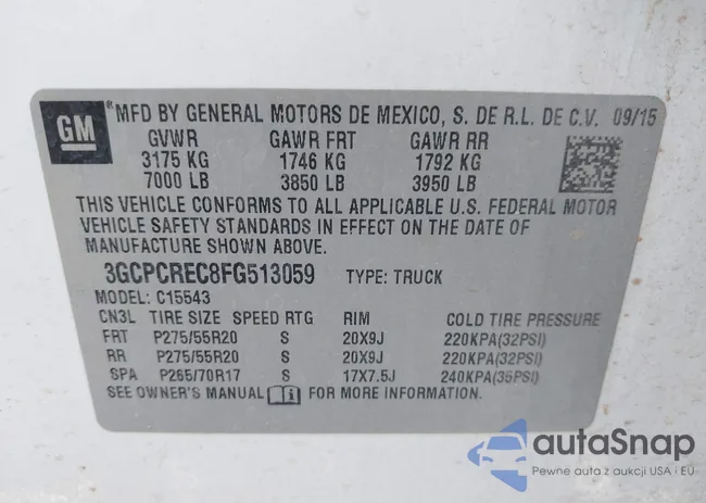 3GCPCREC8FG513059: 43221931