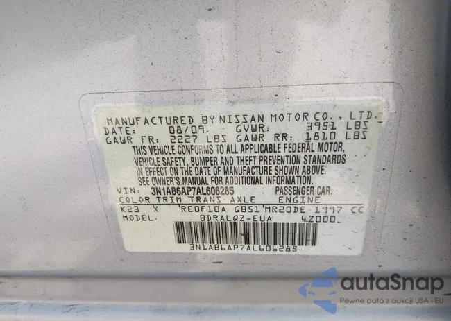 3N1AB6AP7AL606285: 43221948