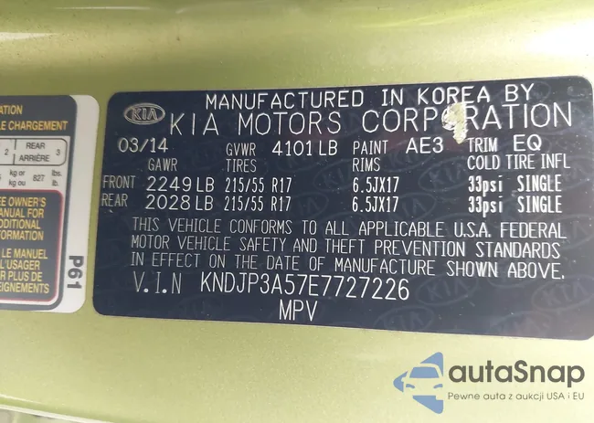 KNDJP3A57E7727226: 43222123