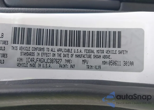 1C4RJFAGXJC387627: 43222251