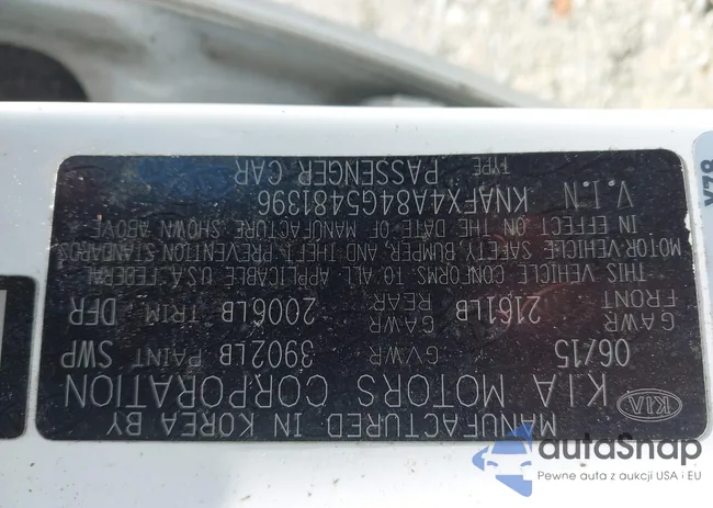 KNAFX4A84G5481396: 43222269