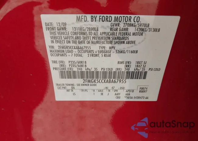 2FMGK5CCXABA67955: 43222277