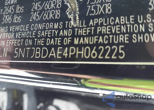 5NTJBDAE4PH062225: 43222295