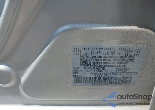 3N1AB7APXFY307633: 43222423