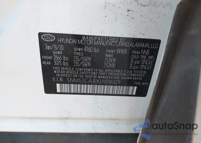 5NMS3CAAXLH216029: 43222450