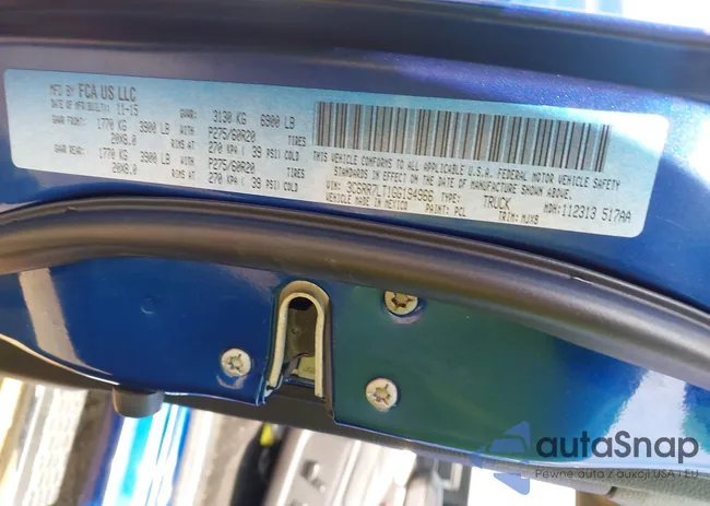 3C6RR7LT1GG194966: 43221616