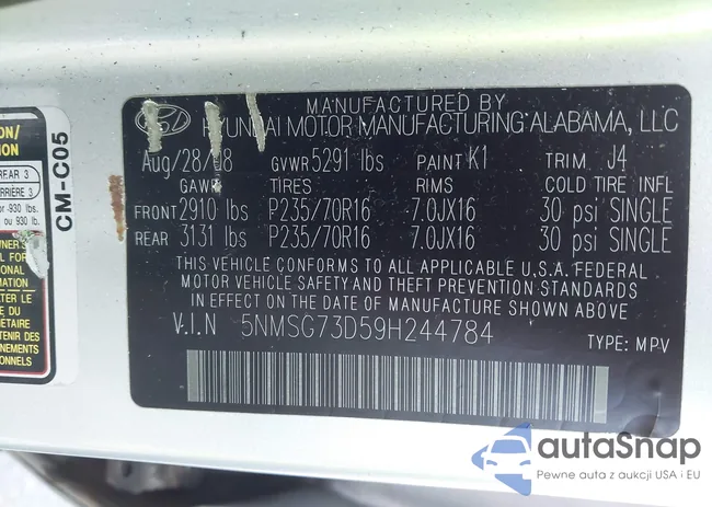 5NMSG73D59H244784: 43221636