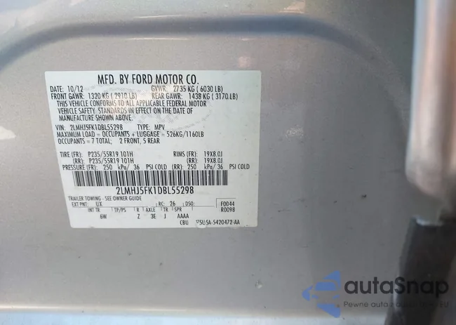 2LMHJ5FK1DBL55298: 43221666