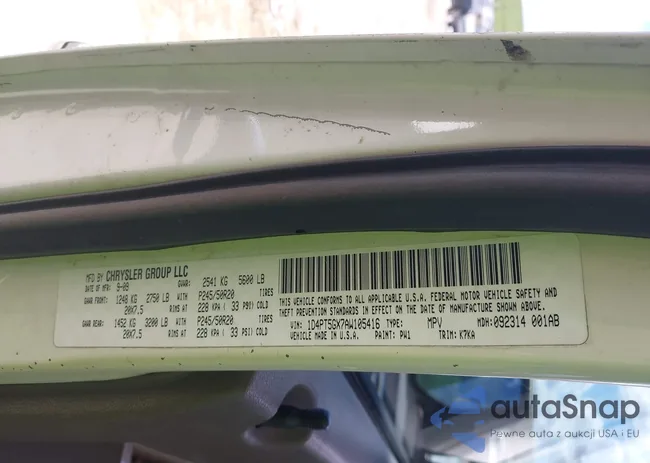 1D4PT5GX7AW105416: 43221693