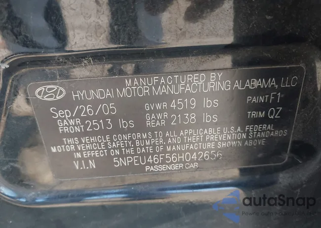 5NPEU46F56H042656: 43221844