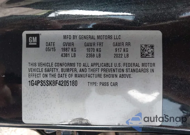 1G4PS5SK8F4205180: 43221855