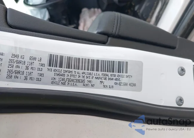 1C4RJFBGXKC696305: 43221869