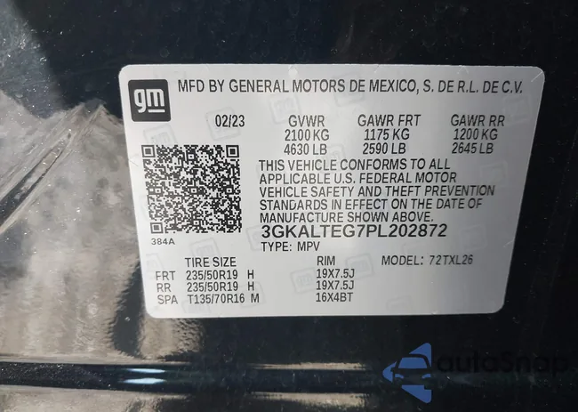 3GKALTEG7PL202872: 43222923