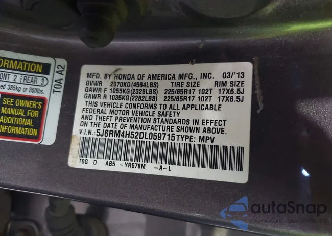 5J6RM4H52DL059715: 43222929