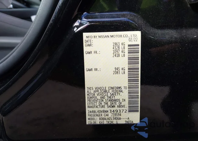 1N4BL4DV8NN349372: 43222984