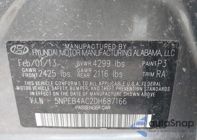 5NPEB4AC2DH687166: 43223060