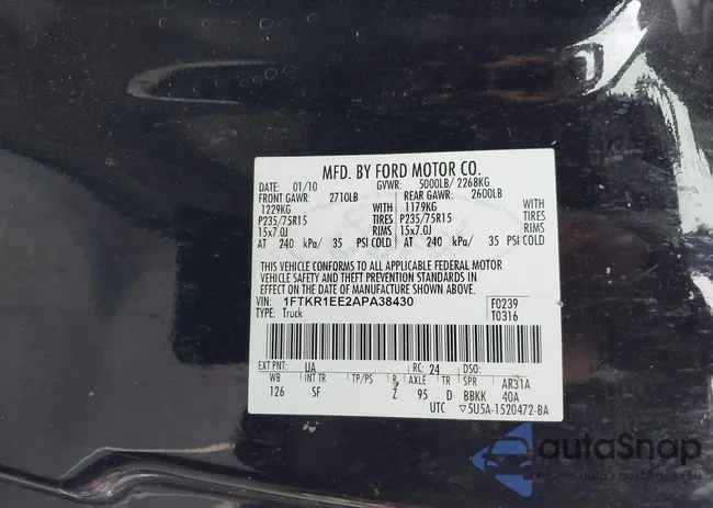 1FTKR1EE2APA38430: 43223163