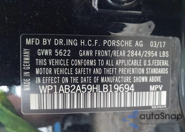 WP1AB2A59HLB19694: 43223194