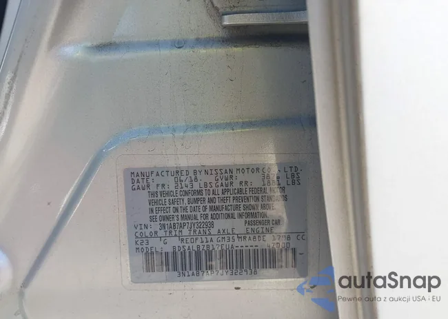 3N1AB7AP7JY322938: 43223250