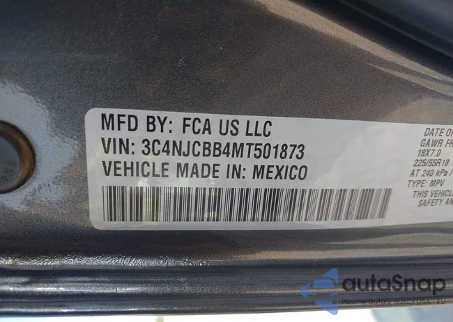 3C4NJCBB4MT501873: 43223312