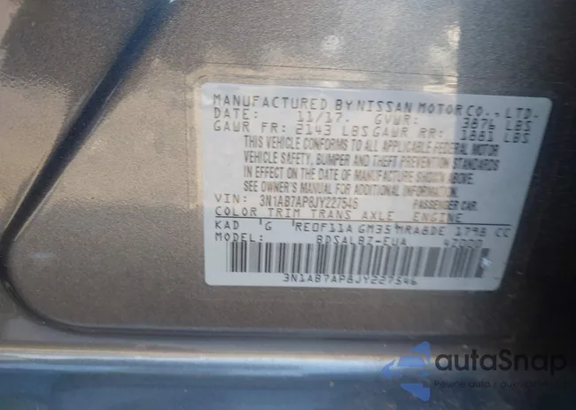 3N1AB7AP8JY227546: 43223326