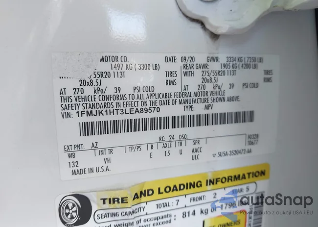 1FMJK1HT3LEA89570: 43223349