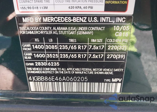 4JGBB86E46A060205: 43223404