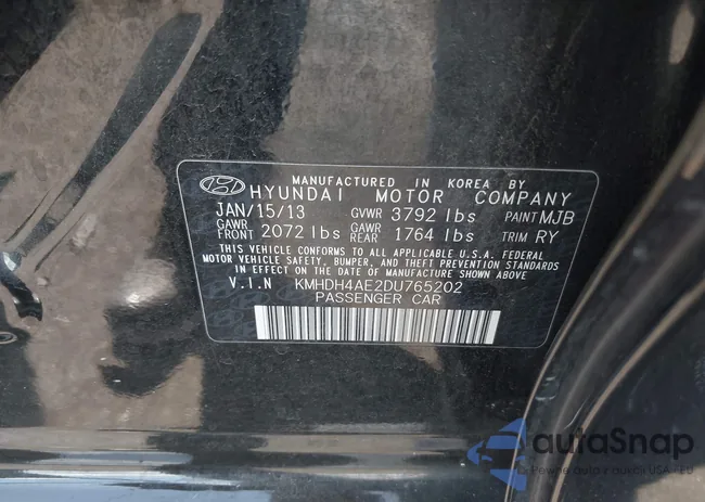 KMHDH4AE2DU765202: 43223417