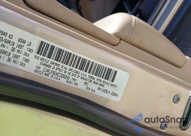 1C4RJFBGXEC326203: 43223465