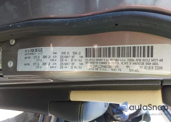 1C4PJLCS4HW613807: 43222574