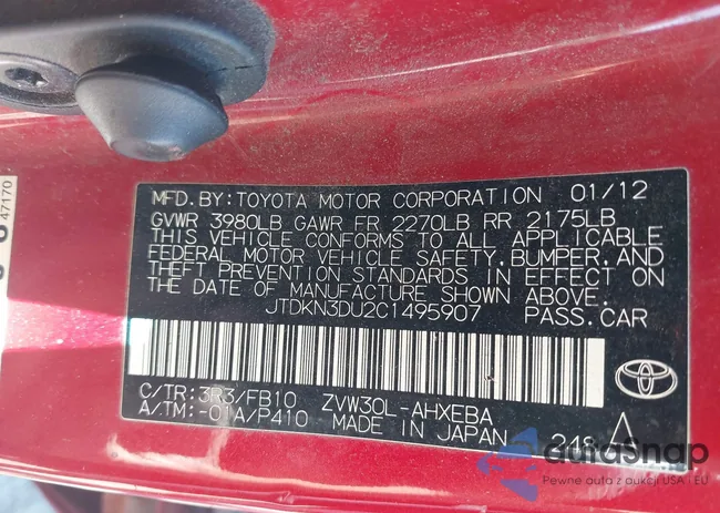 JTDKN3DU2C1495907: 43222623