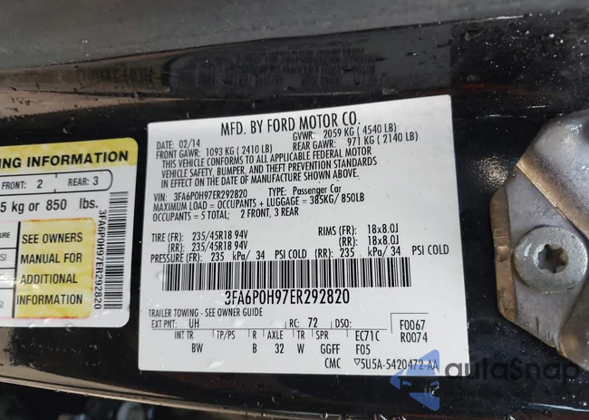 3FA6P0H97ER292820: 43222679