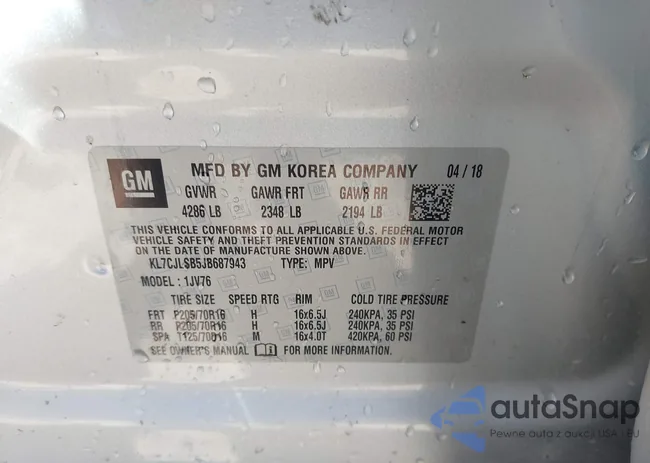 KL7CJLSB5JB687943: 43222746