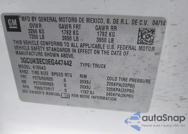 3GCUKSEC0EG447442: 43222768