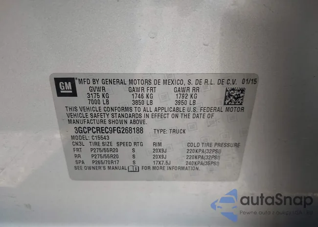 3GCPCREC9FG268188: 43222835