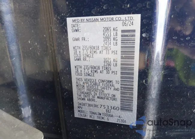 5N1BT3BA3RC753360: 43222858